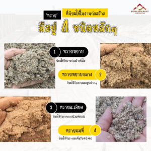 รู้หรือยัง ทราย ที่ใช้ในงานก่อสร้าง มีกี่ชนิด