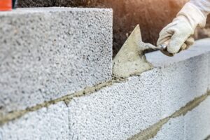 อิฐ บล็อก ใน งานก่อสร้าง ผนัง