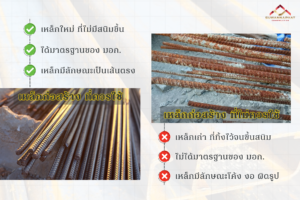 เหล็กก่อสร้าง ที่ควรใช้ และไม่ควรใช้ในงานก่อสร้าง
