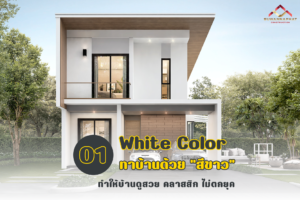 สีขาว โทนสีทาบ้านสุดฮอต ใน งานก่อสร้าง